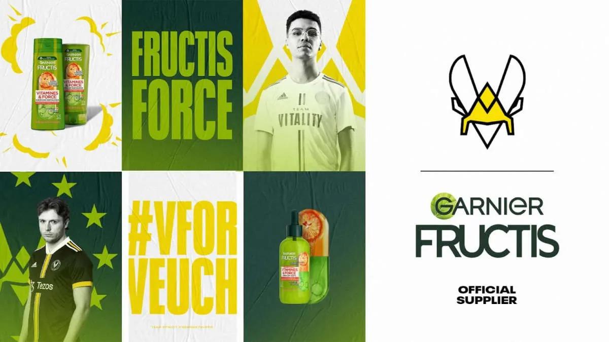 Team Vitality ilmoitti kumppanuudesta Garnier Fructis:n kanssa