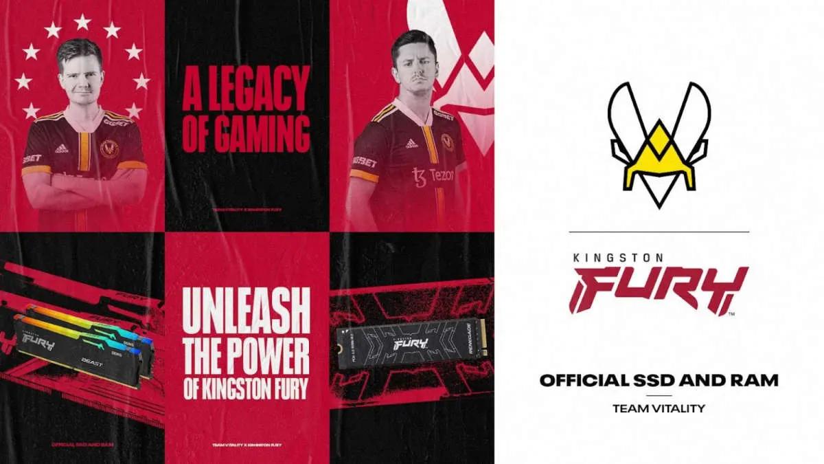 Kingston FURY tulee uudeksi kumppaniksi Team Vitality