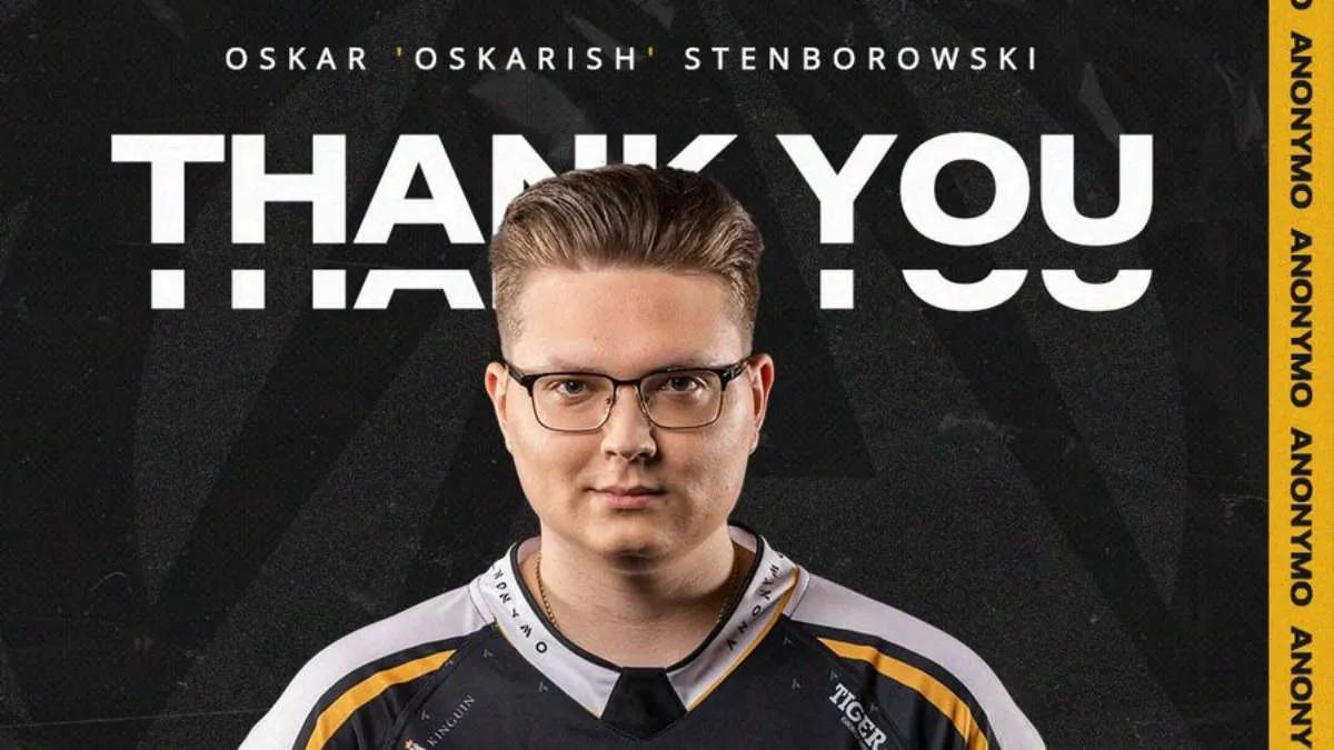 Anonymo Esports erosi henkilöstä oskarish