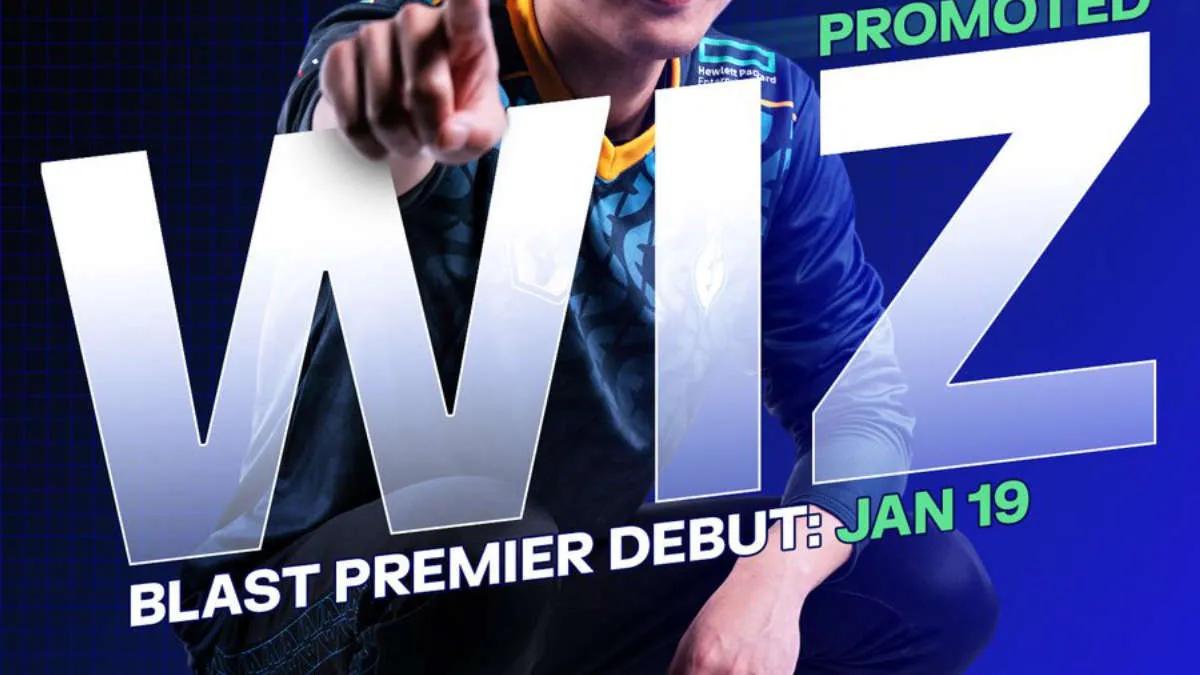 wiz pelaa joukkueessa Evil Geniuses tulevalla BLAST Premier Spring Groups 2023