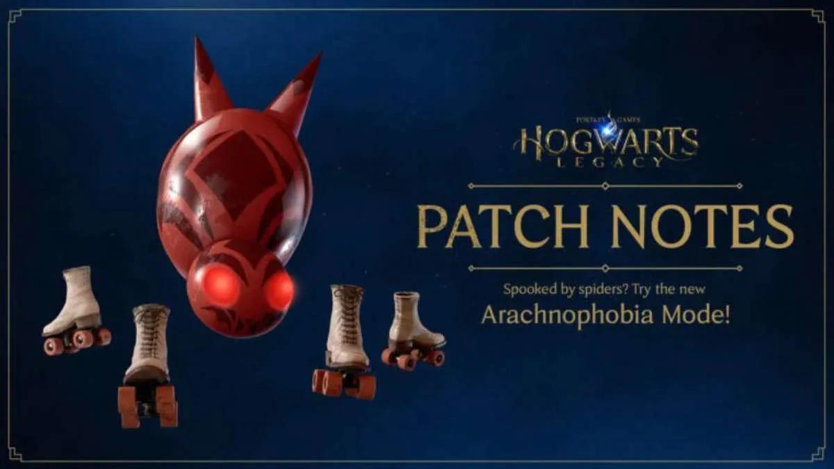 The Hogwarts Legacy development team has launched a fresh patch that includes over 500 bug fixes and introduces an arachnophobia mode to the game