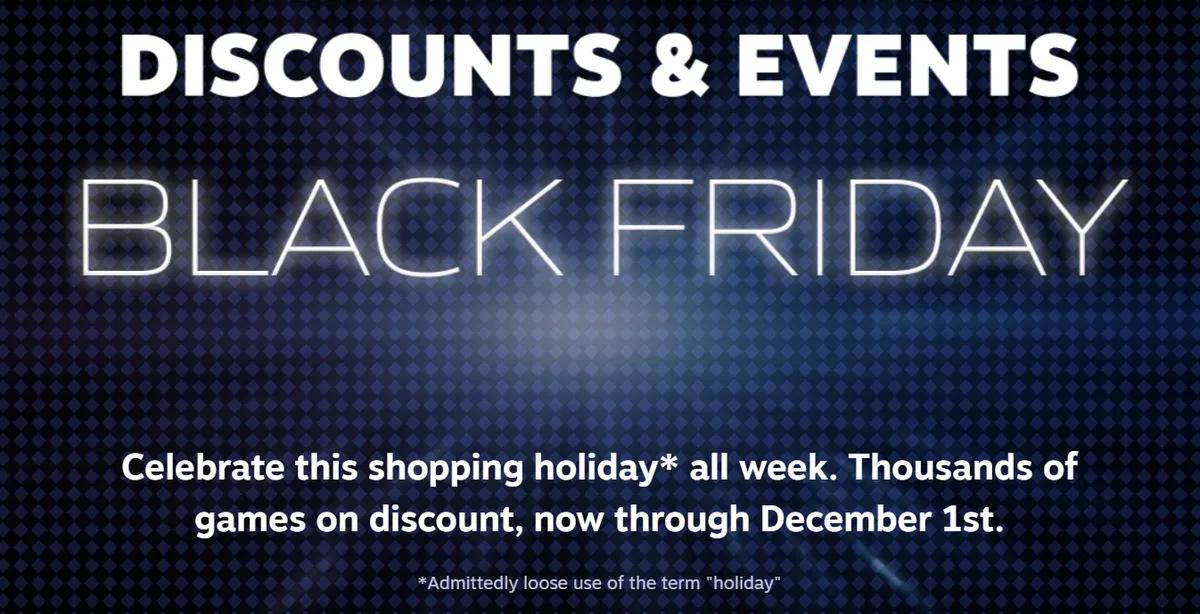 Steam avaa ensimmäisen Black Friday -myyntinsä keskittyen uusiin julkaisuihin ja laitteistoihin