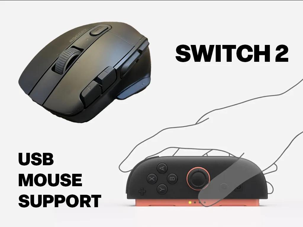 Switch 2 toimii nyt USB-hiiren kanssa, ja siinä on oikeastaan järkeä
