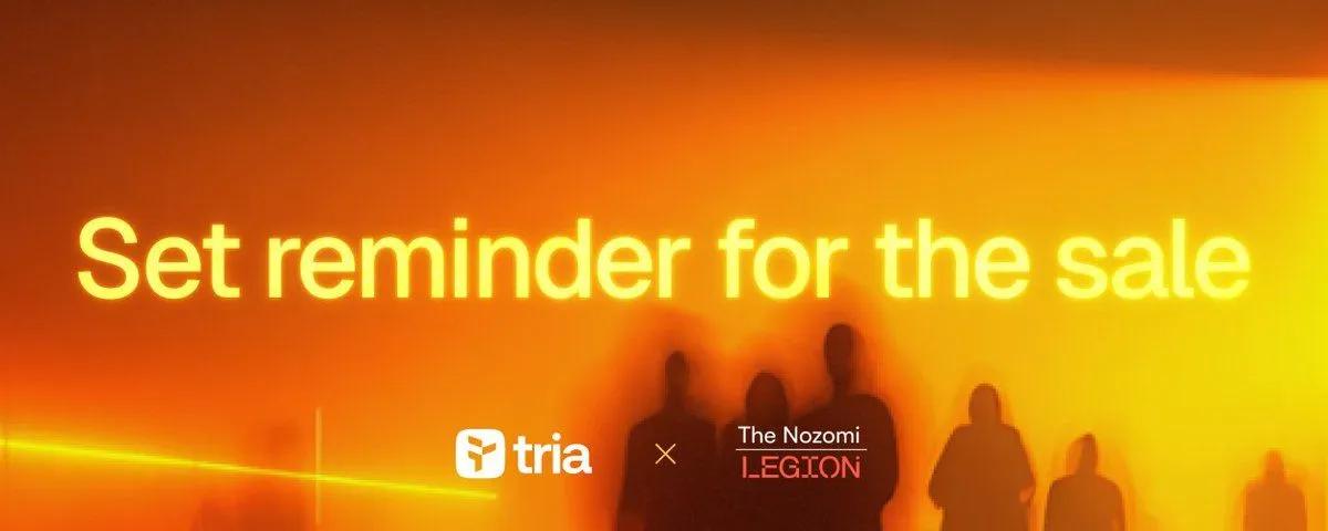 Legionin Tria-myynti lähestyy loppuaan: Yli 43 miljoonaa dollaria kerätty 4300% ylimerkinnällä.