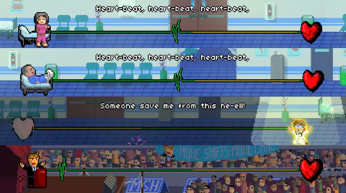 Rhytm Doctor näyttää, miten yhden napin peli voi kantaa täyden kerronnallisen kuorman