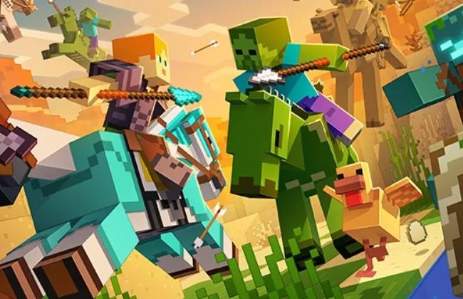 Minecraft Mounts Of Mayhem -päivitys julkaistaan uusilla mörköillä ja aseilla