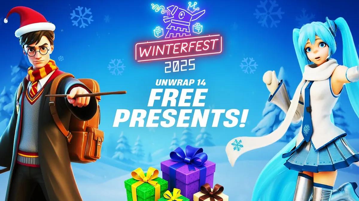 Fortnite Winterfest 2025 - Harry Potter, Hatsune Miku vuotaa ja kaikki mitä tiedämme