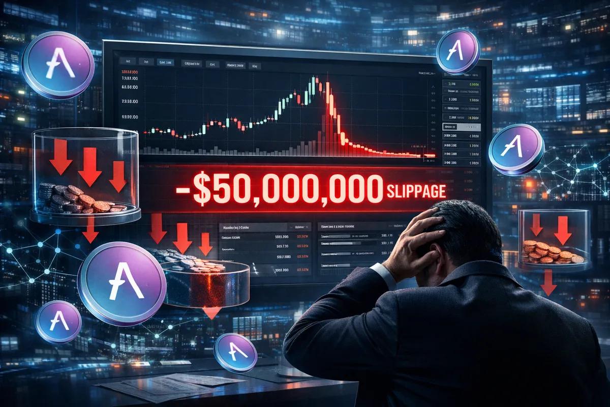 Miinus 50 miljoonaa dollaria yhdellä napsautuksella: Valas menettää omaisuuden $AAVE-ostoksella äärimmäisen lipsumisen vuoksi