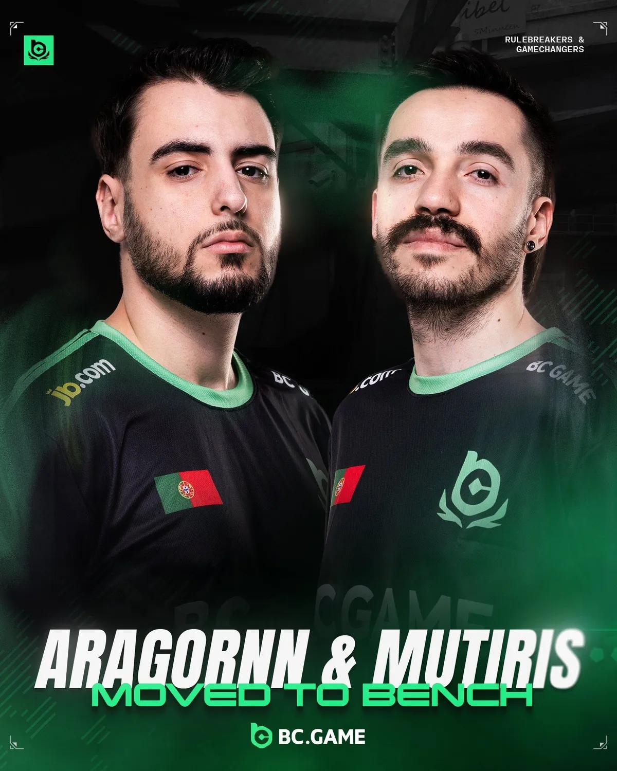 BC.Game vaihtaa kaksi pelaajaa penkille - rosterimuutokset, joissa mukana s1mple