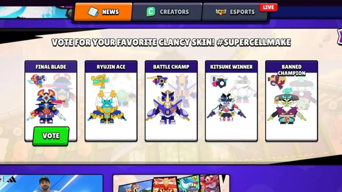 Supercell avaa äänestyksen Brawl Starsin Make Clancy -skini-kilpailussa