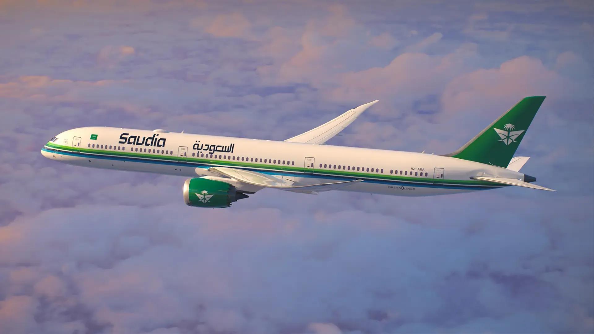 Saudia Airlines esittelee e-urheilun maailmancupin brändillä varustetun lentokoneen