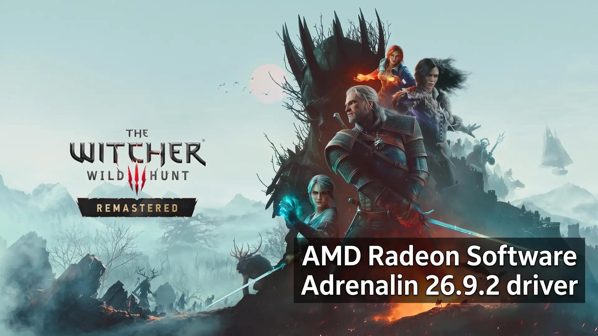 AMD julkaisee ajurin The Witcher 3 Remasteredille Radeon-ongelmien jälkeen