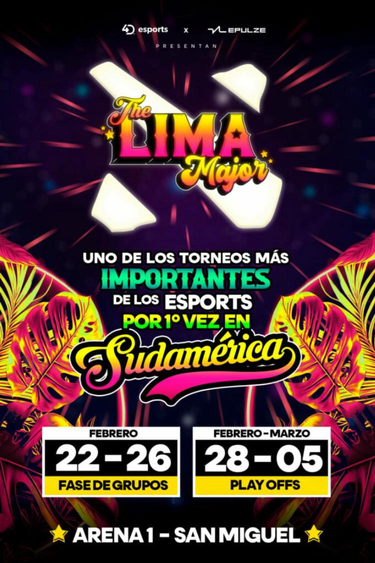 4D Esports Lima Major 2023 lipunmyynnin alkamispäivä on tullut tiedoksi. Kuva 1