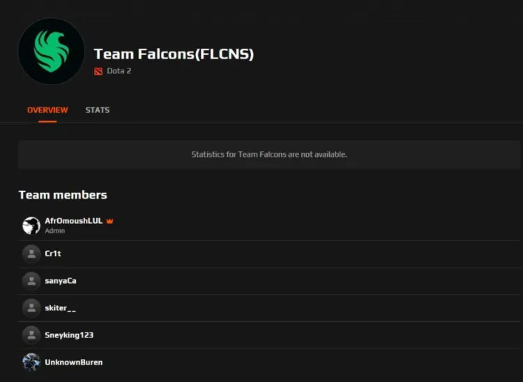 Team Falcons is actively assembling a roster for participation in Dota 2 1