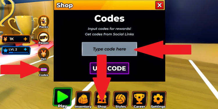 Roblox Haikyuu Legends Codes maaliskuu 2025 2