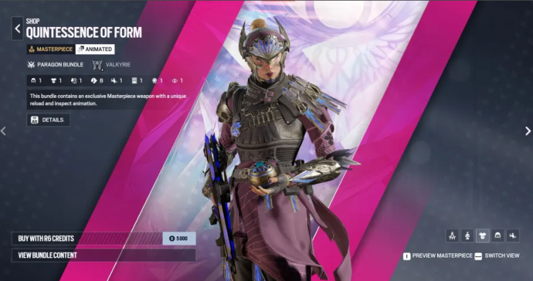 Valkyrie Paragon Bundle on ensimmäinen myyttinen setti Rainbow Six Siegessä 1