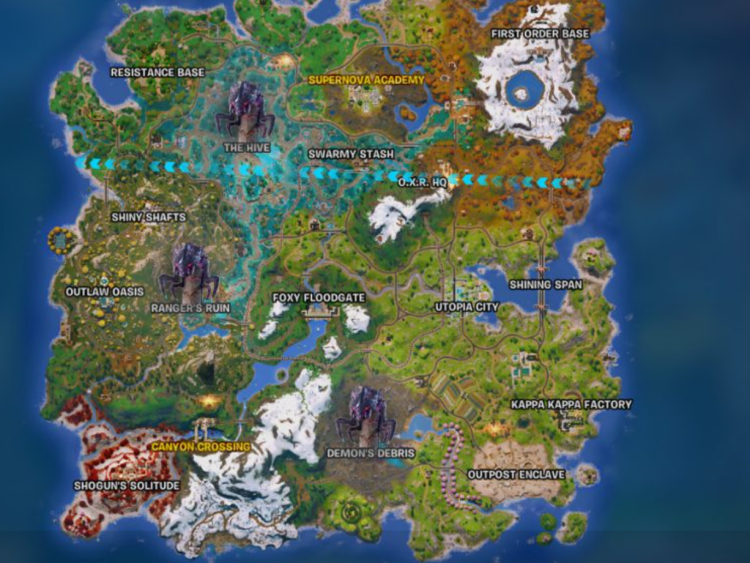 Kaikki pomot Fortnite Chapter 6 Season 4:ssä - Sijainnit, strategiat ja palkinnot 1