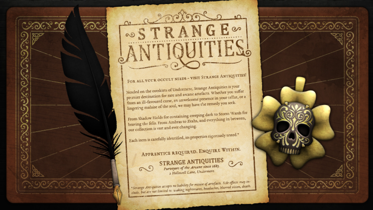 Strange Antiquities -arvostelu: Viihtyisä kaupankäynti kohtaa okkulttiset mysteerit 5