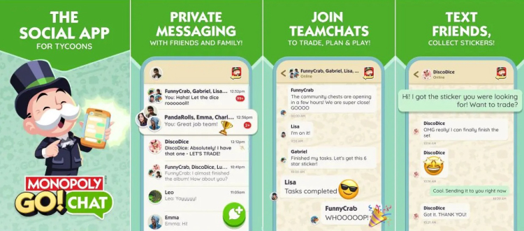 Scopely esittelee MONOPOLY GO! -chatin – uuden tavan pelaajille olla yhteydessä toisiinsa